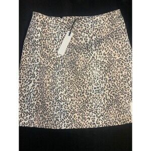 Olivaceous Denim Animal Print‎ Mini Skirt NWT SZ M